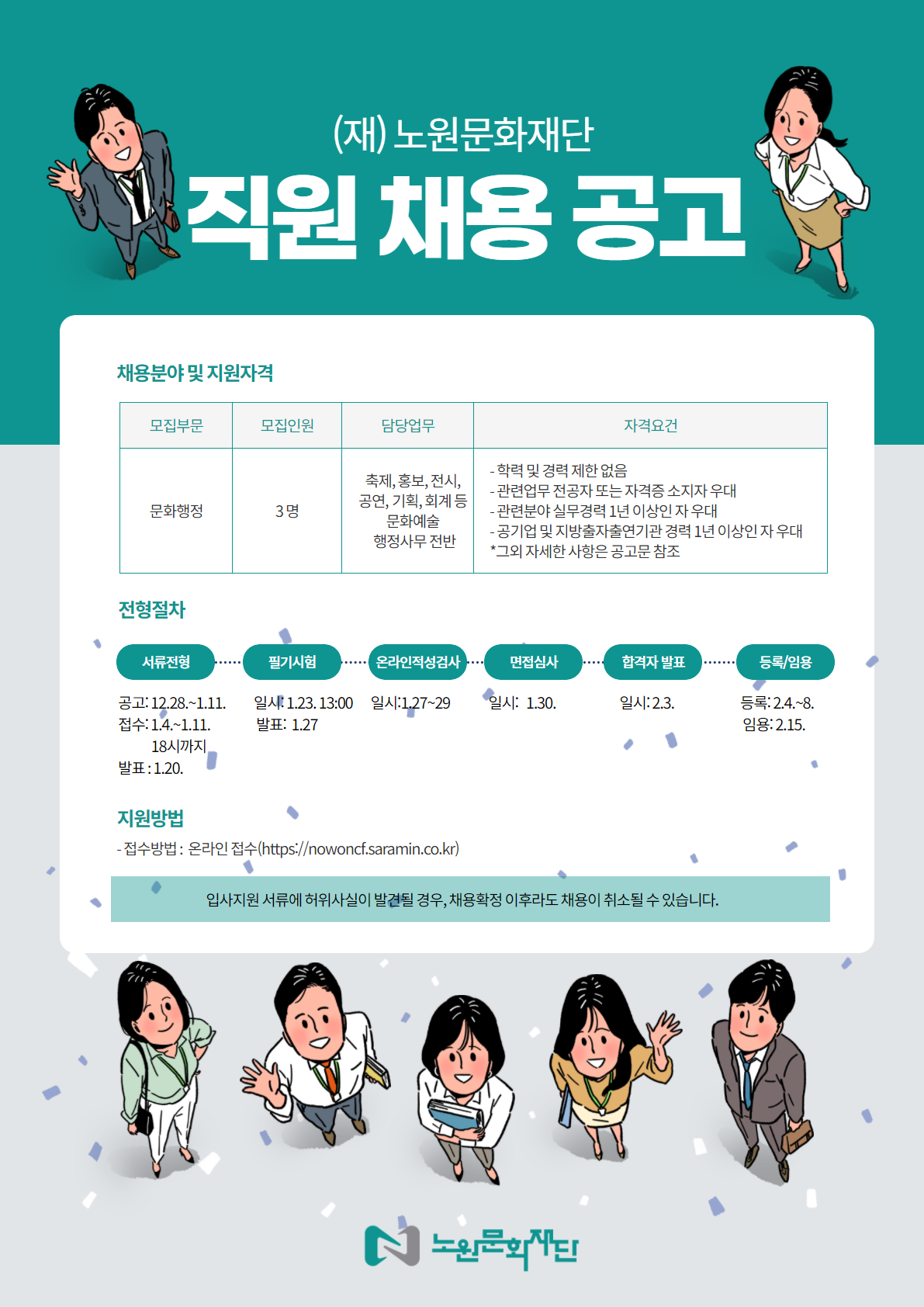 노원문화재단 직원 채용 공고.png