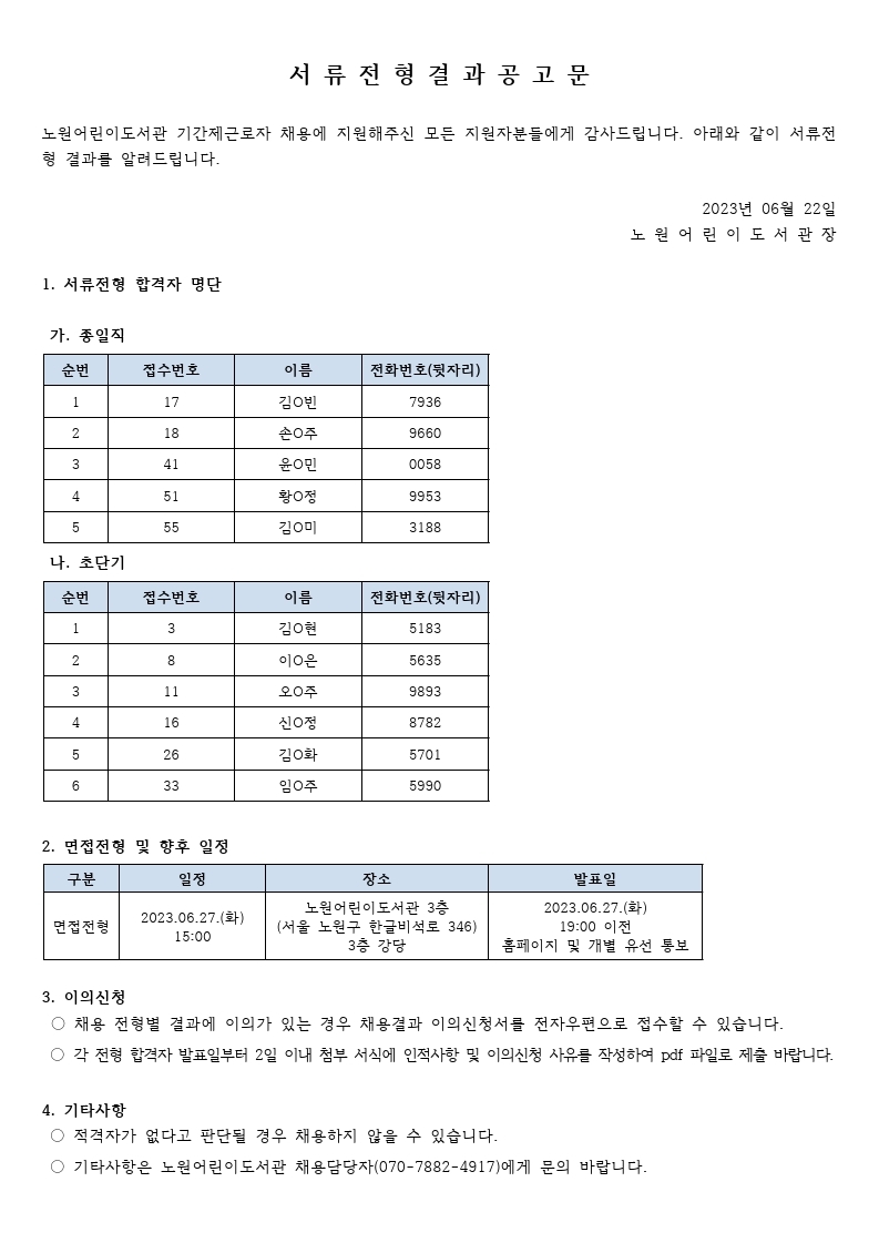서류전형 결과 공고문 2023년 06월.pdf_page_1.jpg